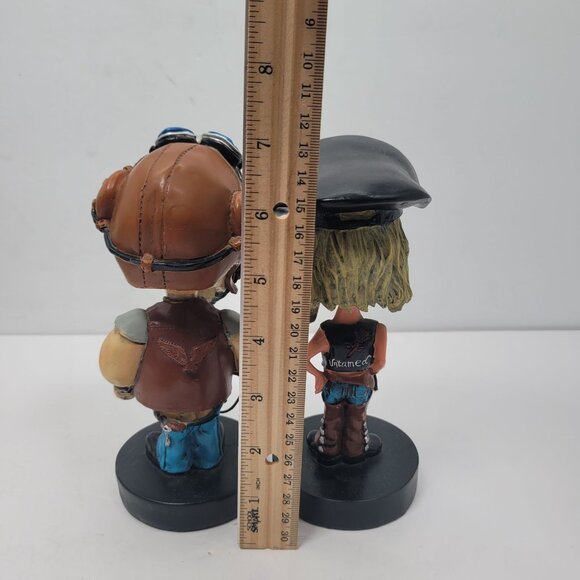 Bopp'n Heads Bobble Head Biker Figurines Krank And Trixie Set of 2 - Picture 6 of 6